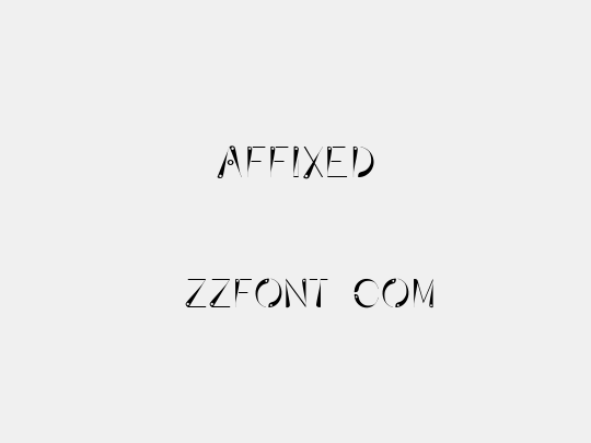Affixed
