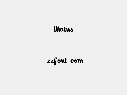 Hiatus
