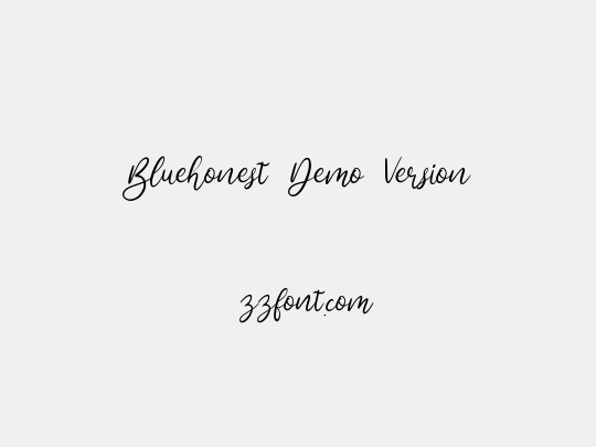 Bluehonest Demo Version