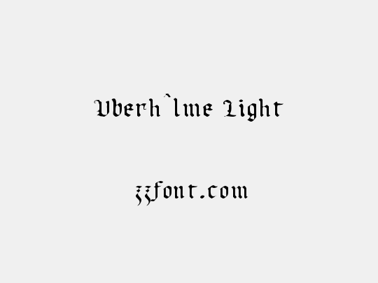 Uberhˆlme Light