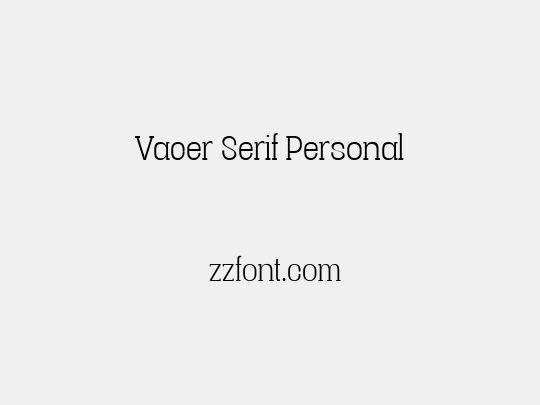 Vacer Serif Personal