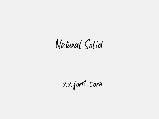 Natural Solid
