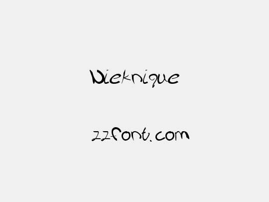 Nieknique