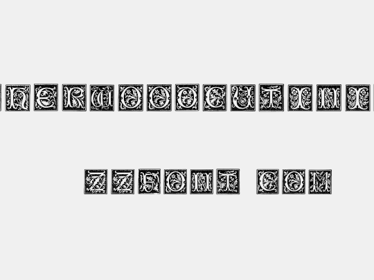 TypographerWoodcutInitialsOne