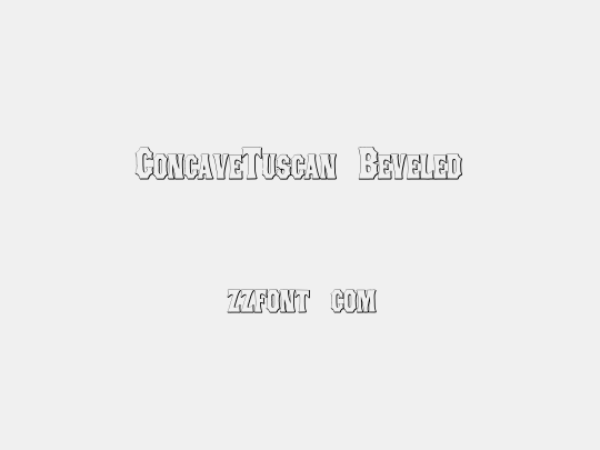 ConcaveTuscan Beveled