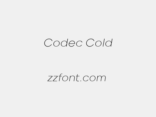 Codec Cold