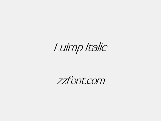 Luimp Italic