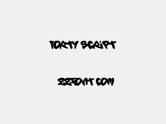Forty Script