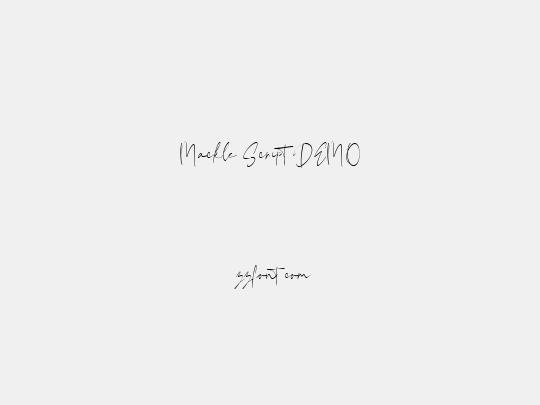 Mackle Script DEMO