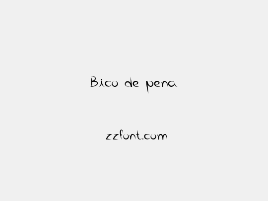 Bico de pena