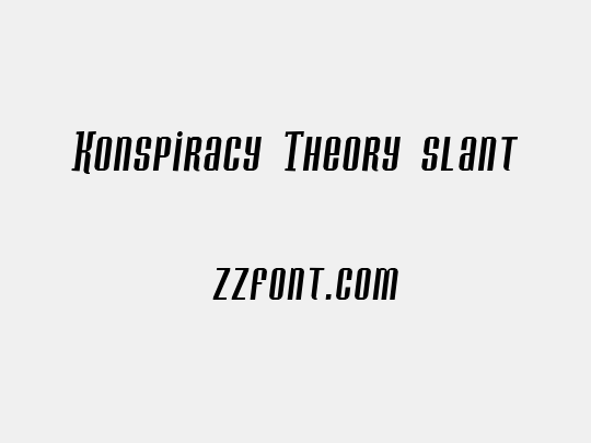 Konspiracy Theory slant