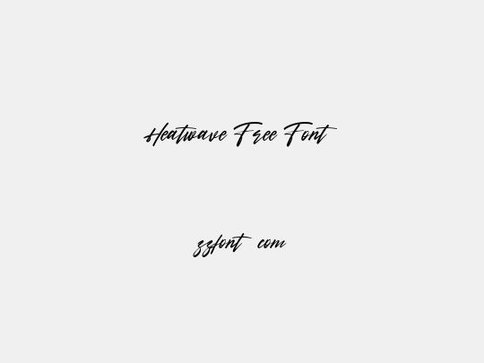 Heatwave Free Font