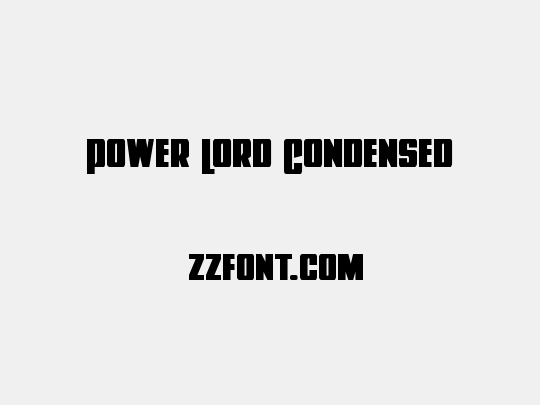 Power Lord Condensed