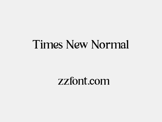 Times New Normal