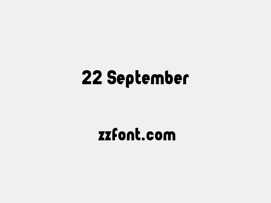 22 September