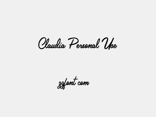 Claudia Personal Use