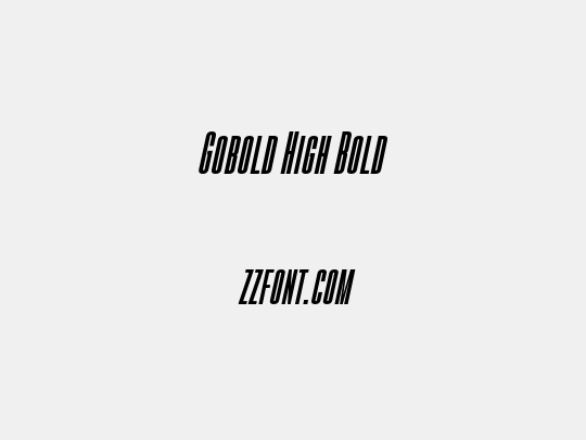 Gobold High Bold