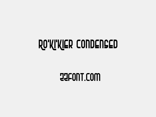 Ro'Ki'Kier Condensed