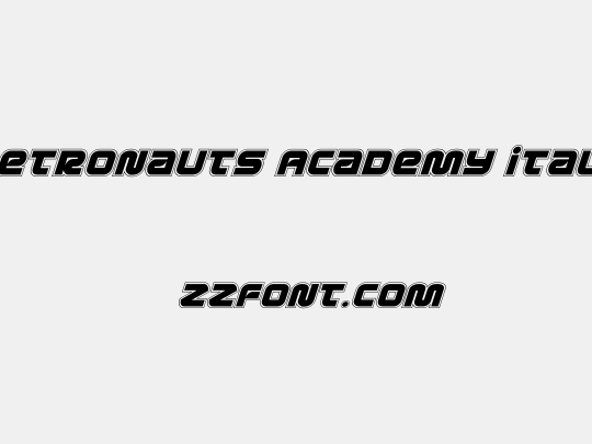 Metronauts Academy Italic