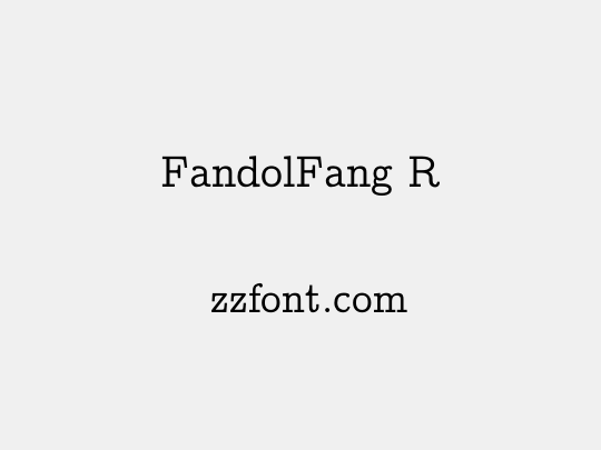 FandolFang R
