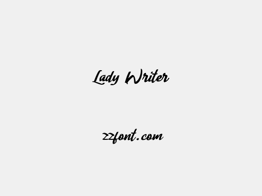 Lady Writer