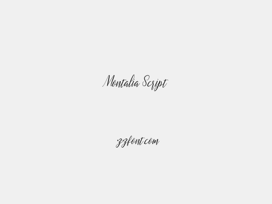 Montalia Script