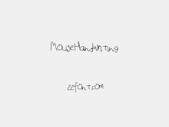 MouseHandwriting