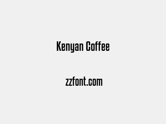 Kenyan Coffee
