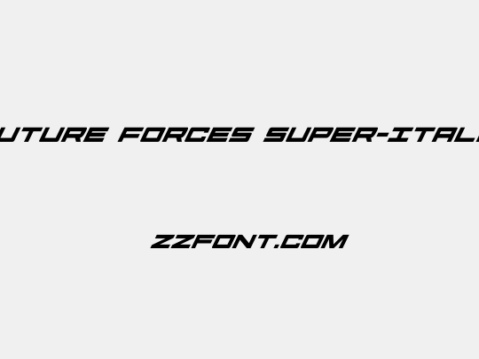 Future Forces Super-Italic