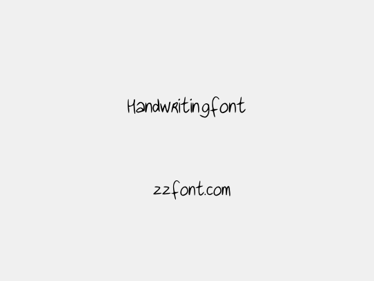 Handwritingfont
