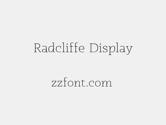 Radcliffe Display