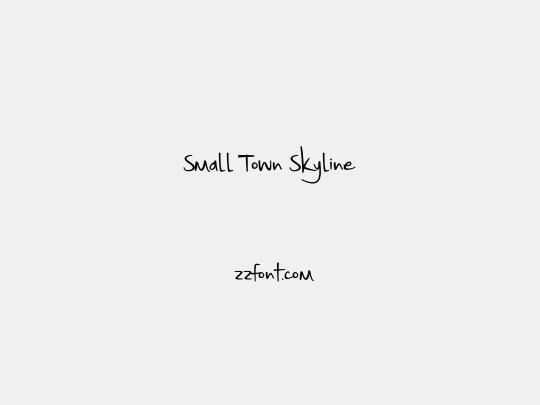Small Town Skyline