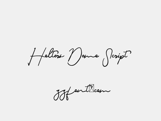 Holters Demo Script