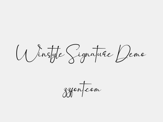 Winstyle Signature Demo
