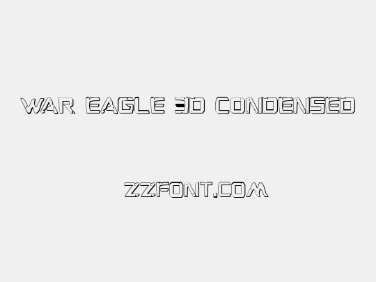 War Eagle 3D Condensed