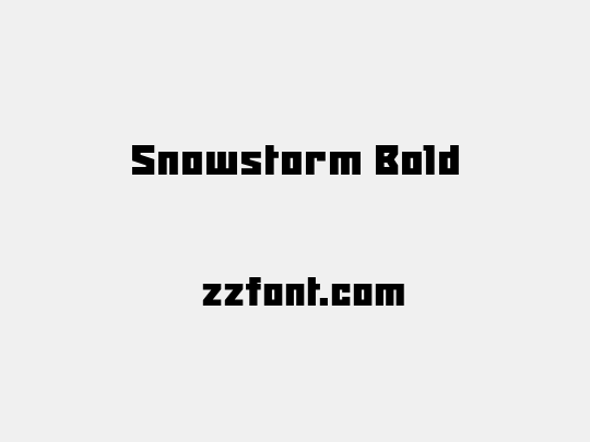 Snowstorm Bold