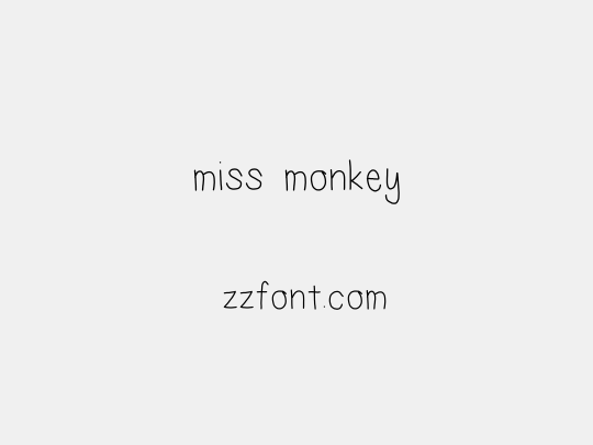 miss monkey