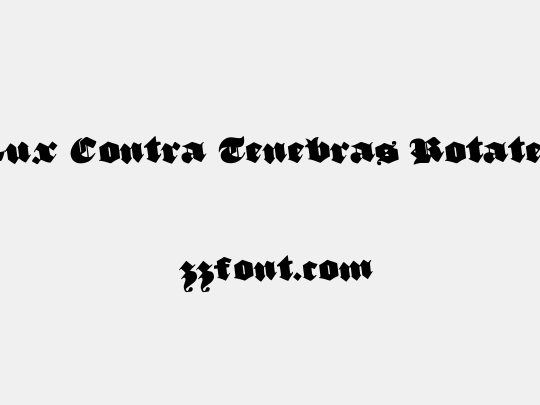 Lux Contra Tenebras Rotated