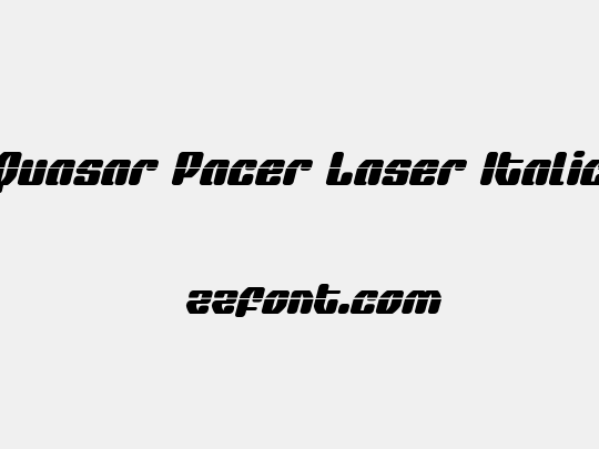 Quasar Pacer Laser Italic