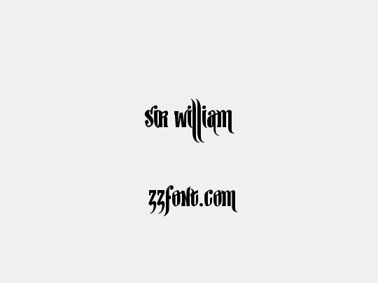 sir william