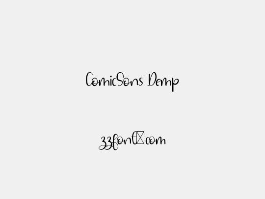 ComicSons Demp