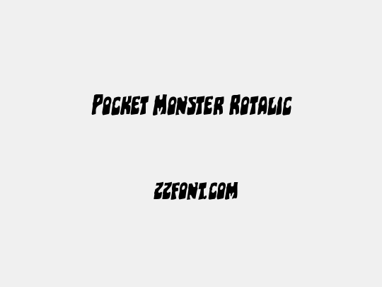 Pocket Monster Rotalic