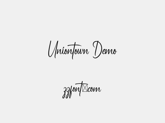 Uniontown Demo
