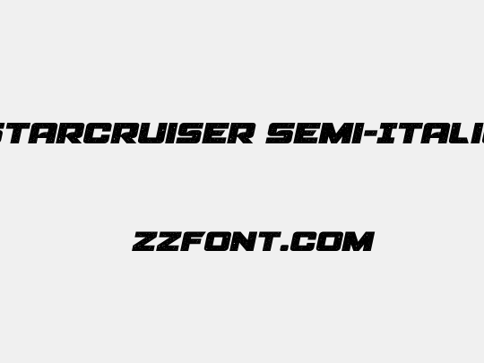 Starcruiser Semi-Italic