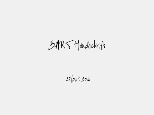BART Handschrift