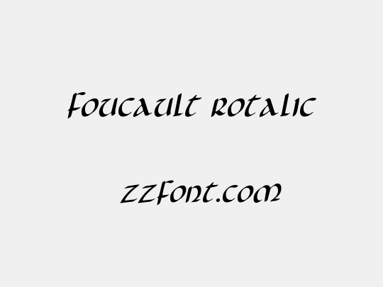 Foucault Rotalic