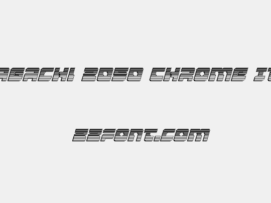 Yamagachi 2050 Chrome Italic