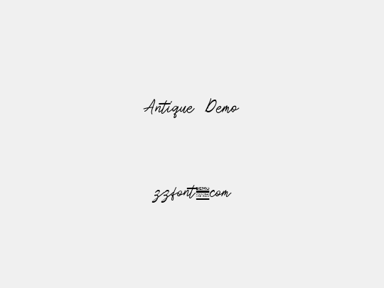 Antique Demo