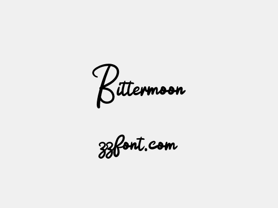 Bittermoon