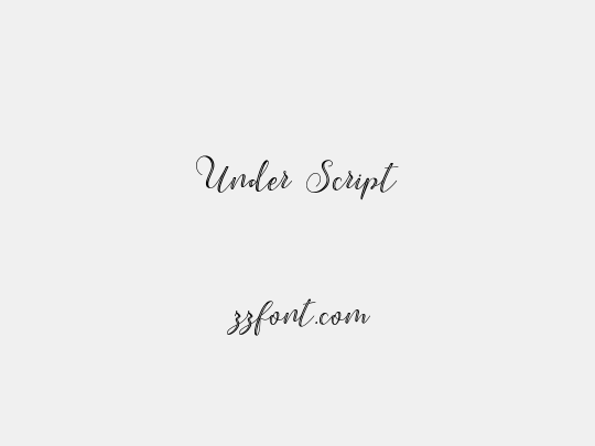 Under Script